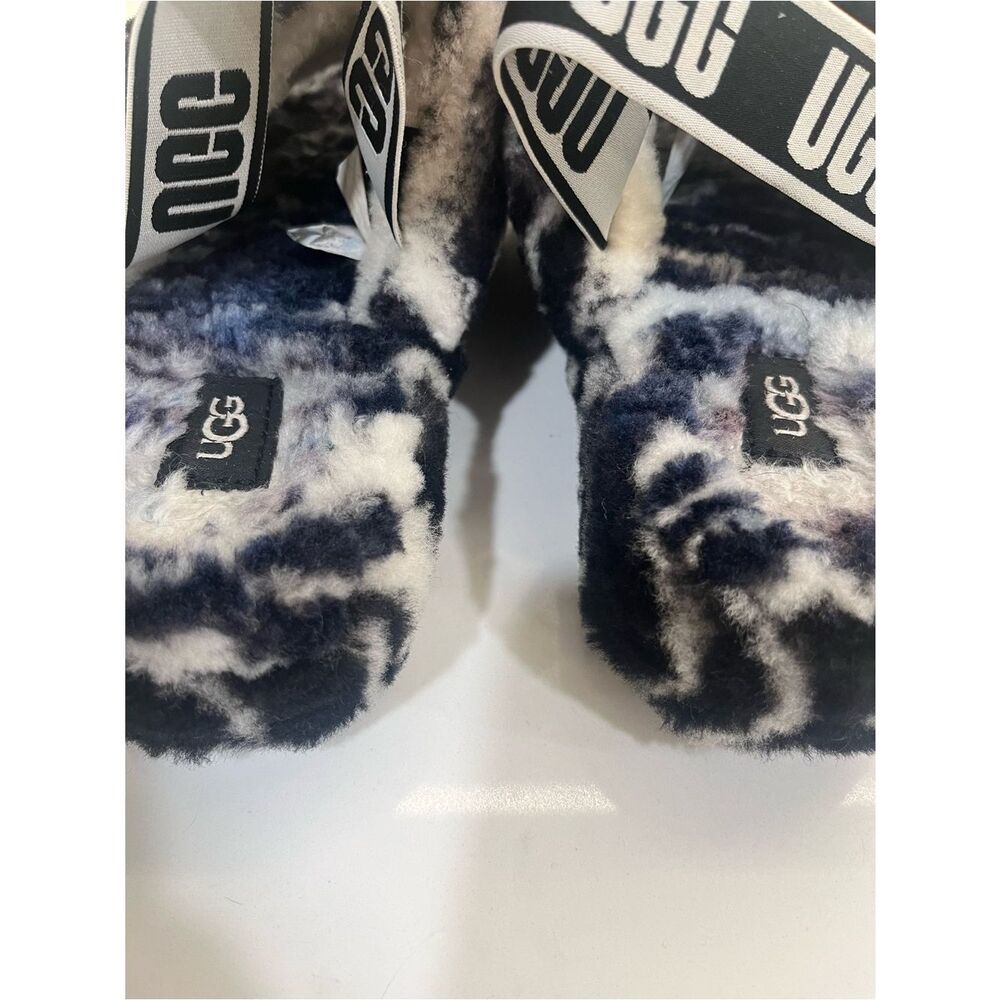 UGG Fluff Yeah Zebra Print Shearling Slippers 🖤🤍 - Picture 6 of 7